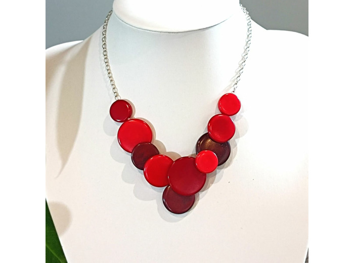 Collier Luna en ivoire végétal