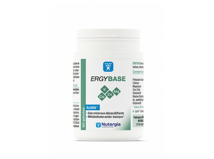 Ergybase 60 Gélules Acidité Nutergia