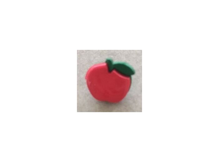 Bouton pomme rouge 10 mm