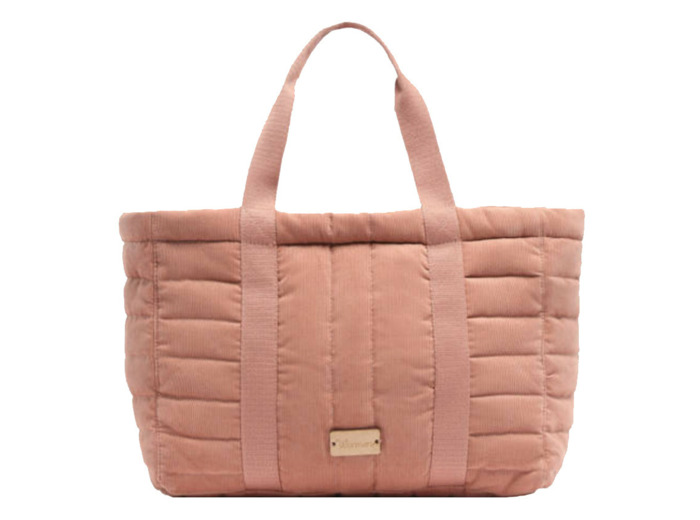 Woomen Ixora Sac shopping velours côtelé BIO Woodrose