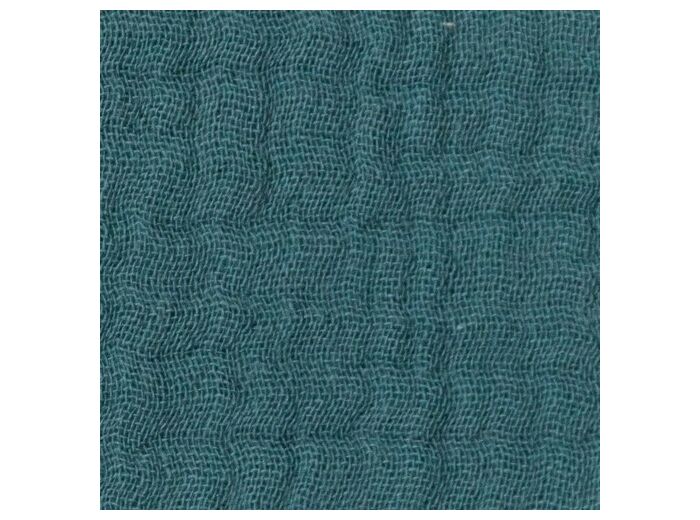 Tissu double gaze bleu glacier