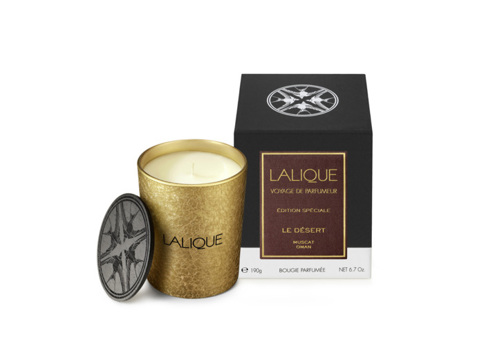 ACCESSOIRES de la marque LALIQUE PARFUMS - LALIQUE Bougie Le Désert Muscat Oman 190g