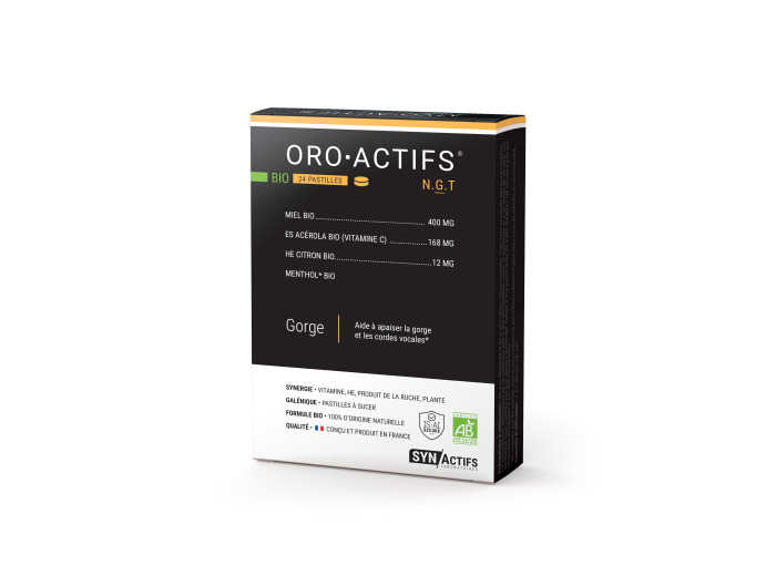 OROACTIFS® BIO 24 Pastilles à sucer Gorge Synactifs