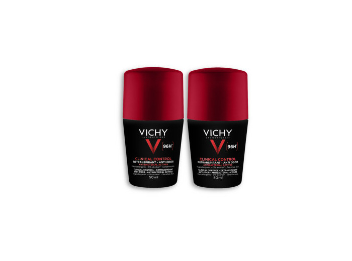 Roll-on Détranspirant Homme anti-odeur 96h 2x50ml Déodorant Vichy