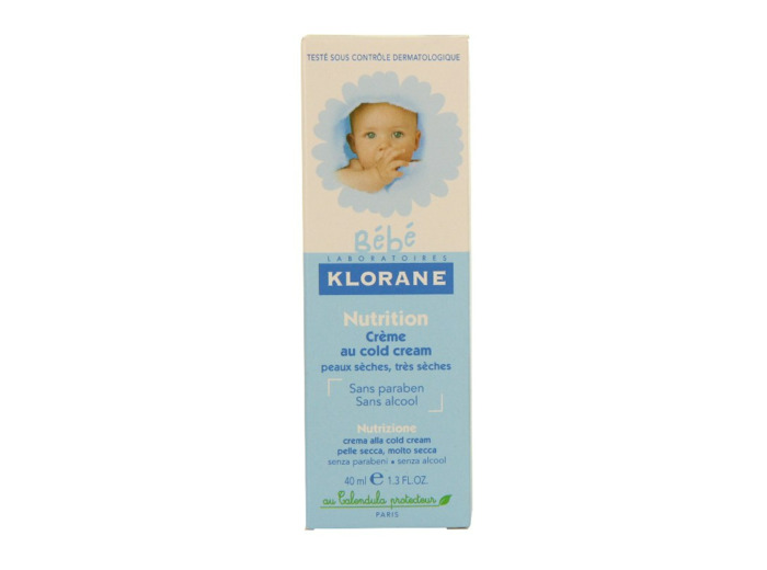 Creme Nutritive Cold Cream Peaux Seches A Tres Seches 40ml Bebe Klorane