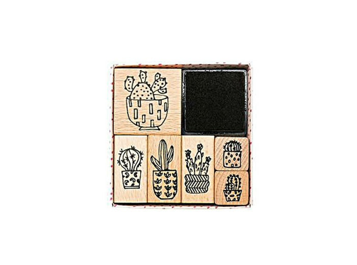 Lot de tampons Hygge Cactus - Rico Design