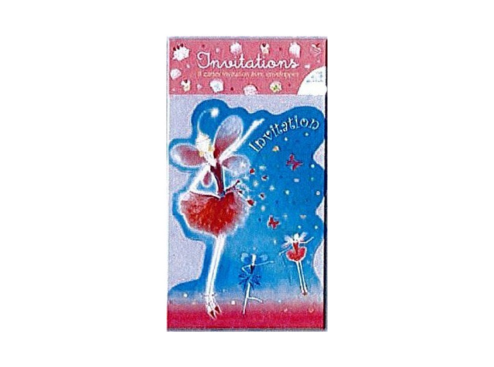 Cartons d'invitation anniversaire "Danseuse"