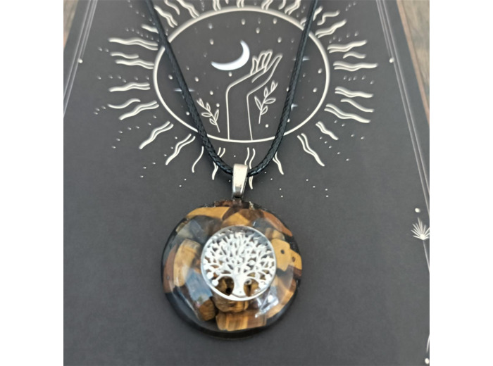 Pendentif Orgonite 11 Œil de tigre