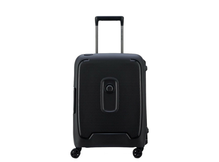 Delsey Moncey Valise Cabine 4 Doubles Roues 55 cm Slim Noir