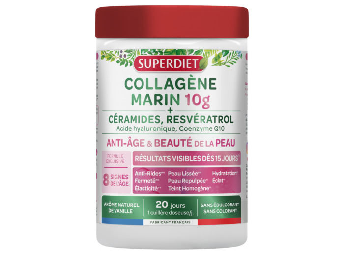 SUPERDIET COLLAG MAR 10G BEAUTE PEAU 210G