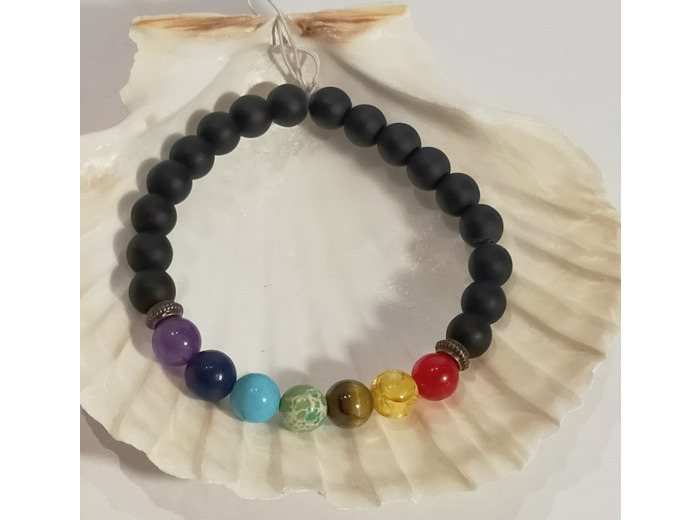 Agate noire, 7 chakras