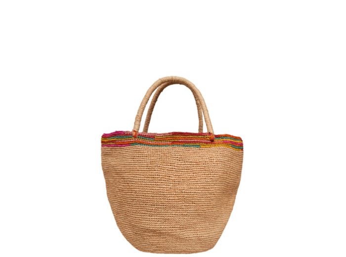 Sovani Matou Sac Porté Main En Raphia Naturel/Multi