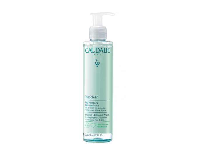Eau Micellaire Demaquillante 200ml Vinoclean Visage Et Yeux Caudalie