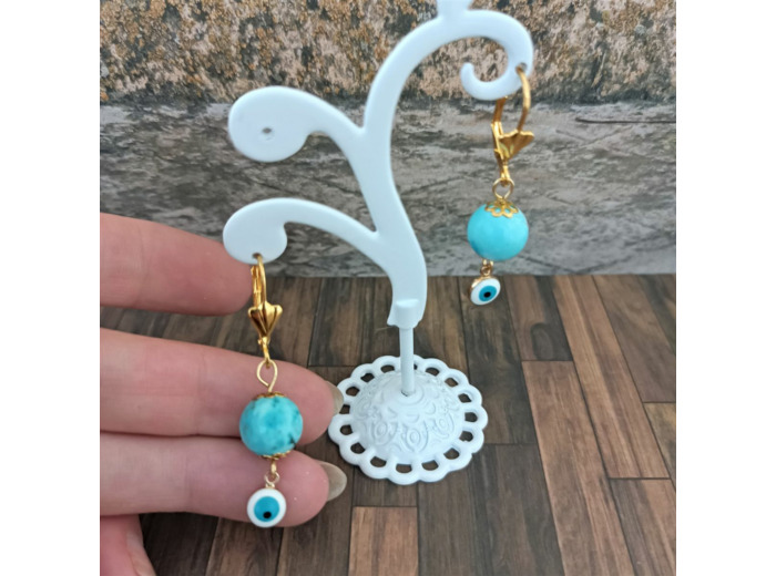 B.O. turquoise œil porte bonheur