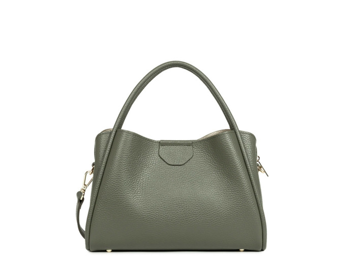 Lancaster Ida Double Sac Porté Epaule 470-84 Kaki Fumé