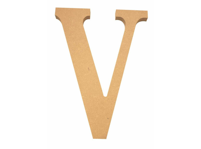 Lettre "V" Mdf - Hauteur : 220 mm