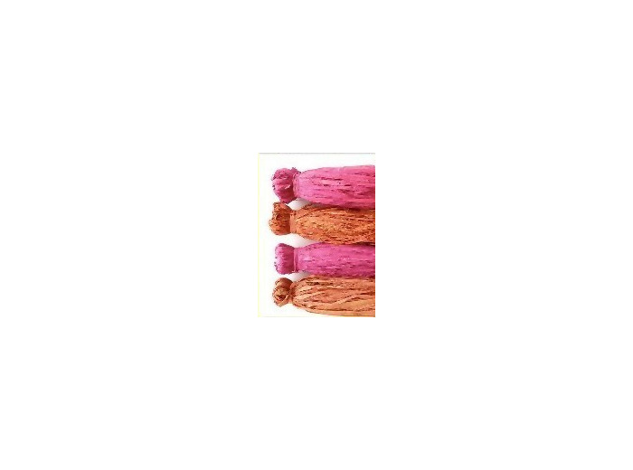 4 écheveaux de raphia - Camaïeu de Rose