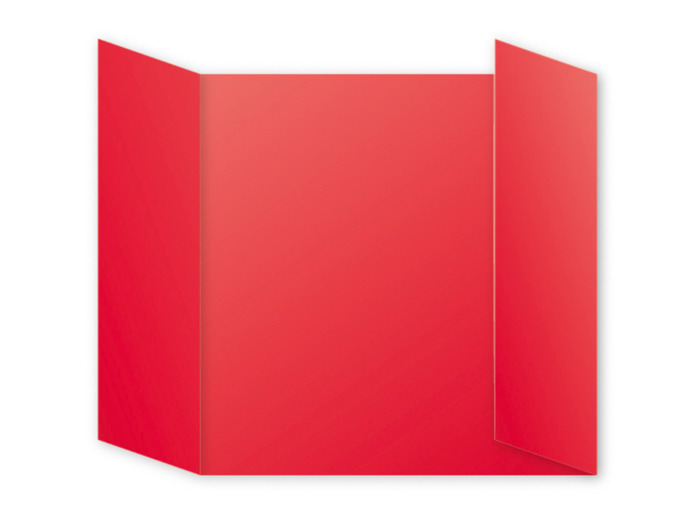 Cartes triptyques 160x160 mm "Pollen" - Groseille