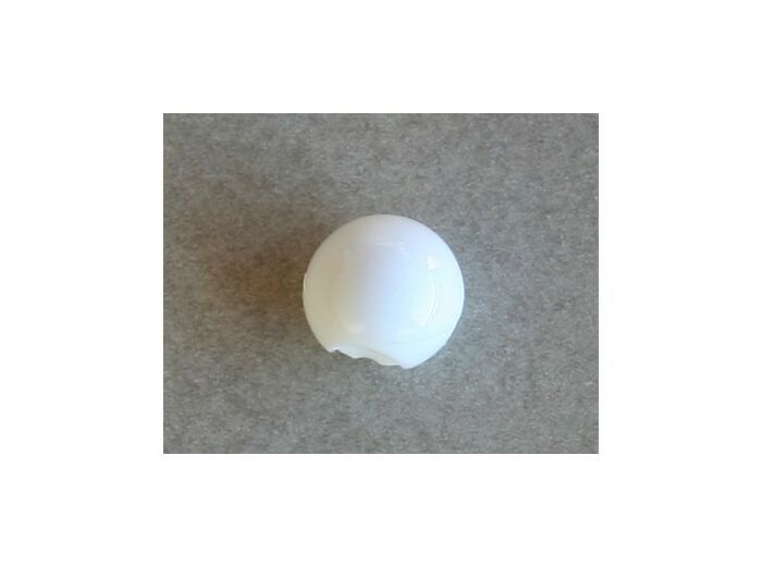Bouton boule blanc 9 mm