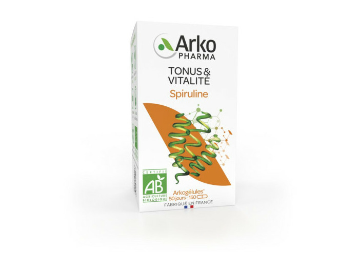 Spiruline Bio 150 gélules Arkogélules Arkopharma