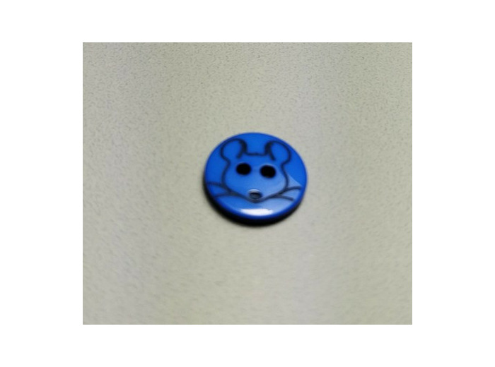 Bouton souris bleu