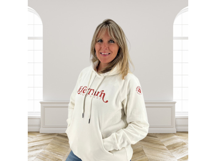 Sweat à Capuche Femme Lifetarn - Confort Crème et Style Terracotta