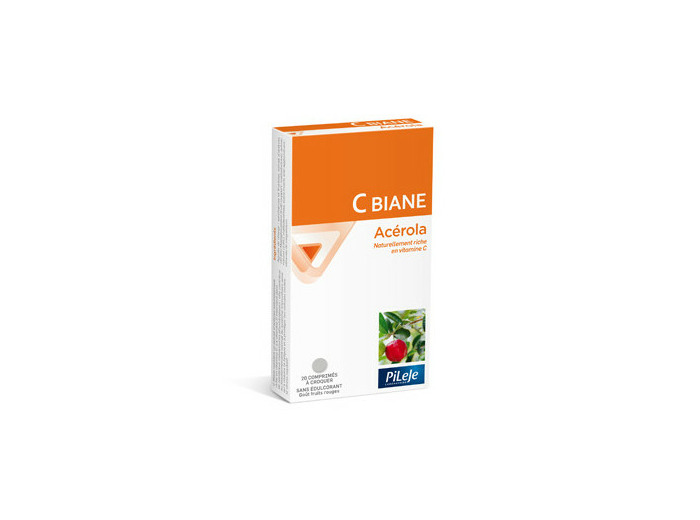 C Biane Acerola Gout Fruits Rouges Comprimes A Croquer X20 Pileje