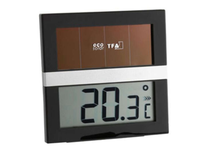 Thermomètre solaire digital