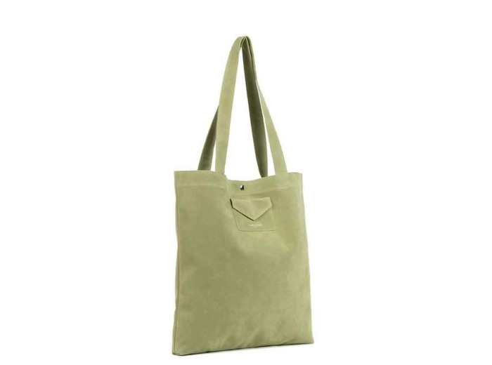 Lancaster Suedine KBA Tote Bag 518-061 Pistache