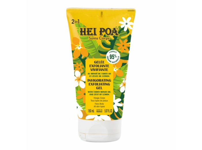 Gelée Exfoliante Vivifiante 150ml Visage et corps Hei Poa