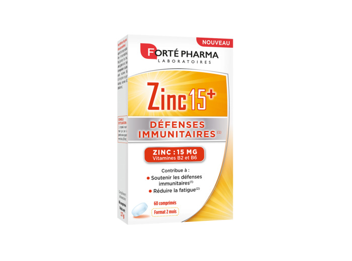 Zinc 15+ 60 comprimés Forté Pharma