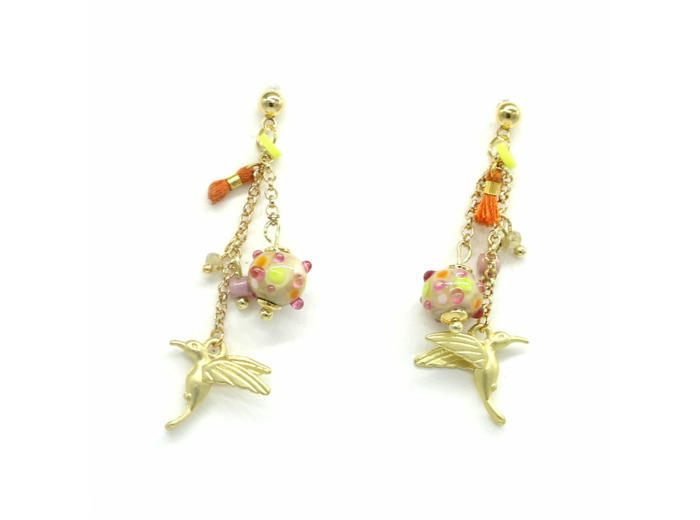 Boucles d'oreilles Jardin d'ailes