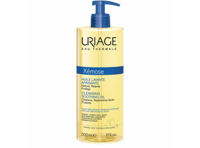 Huile Lavante Apaisante Peaux Tres Seches A Tendance Atopique 2x500ml Xémose Uriage