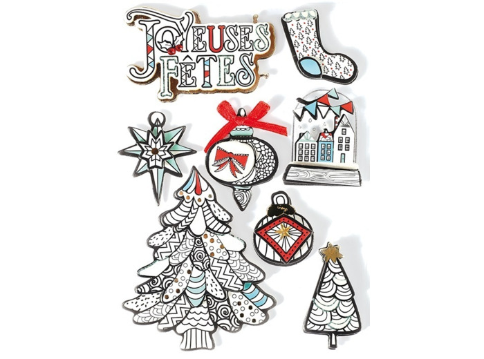Stickers 3D "Hiver Blanc"
