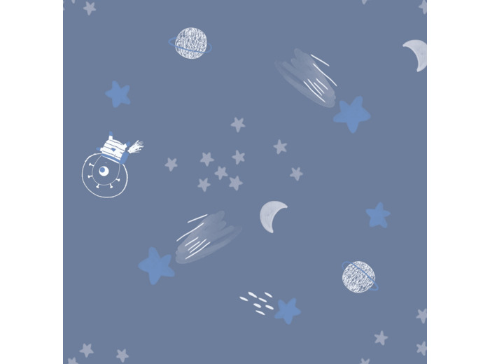 Tissu molletonné Astro Pals Galaxy, Katia fabrics