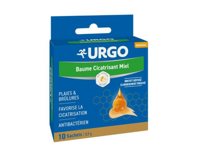 URGO BAUME MIEL UNID 10 SACHETS 0,9 G