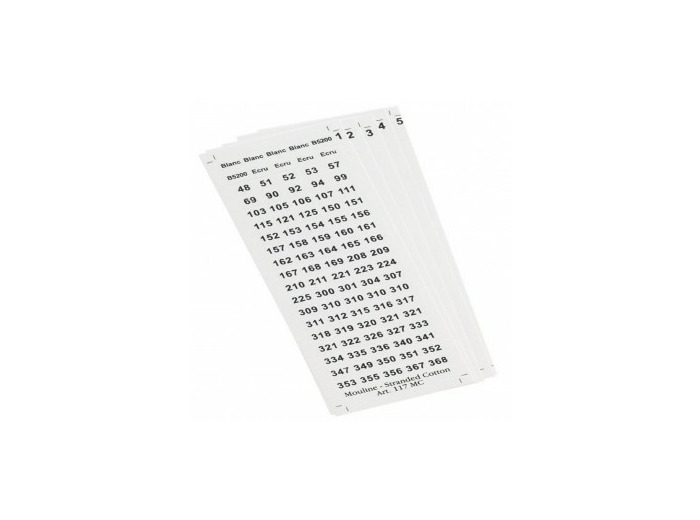 Etiquettes pour fil mouliné