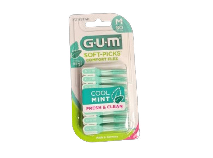 GUM SOFTPICKS COMF MED 670 B/80