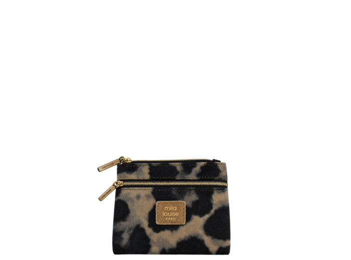 Mila Louise Mini LP3 Petit Porte-Monnaie Zippé Ocre Dark
