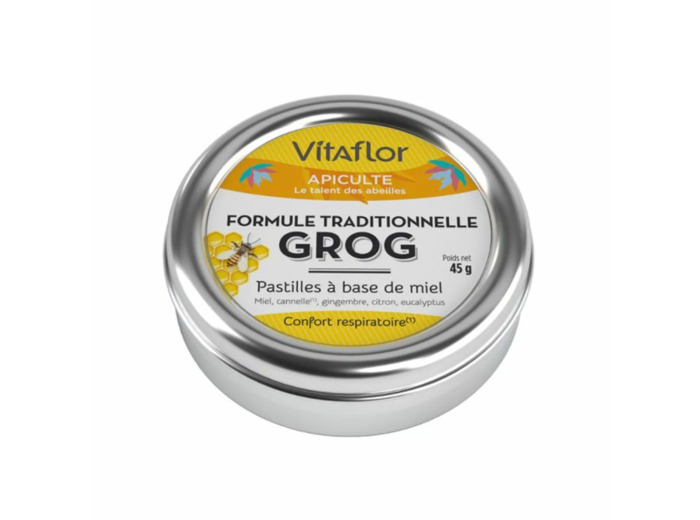 Pastilles Grog à base de miel 45g Vitaflor