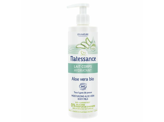 Lait corps hydratant Aloe vera Bio 400ml Natessance