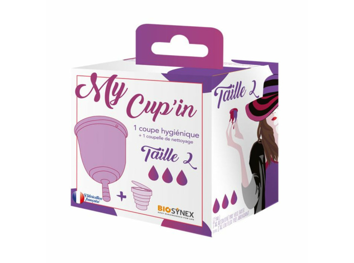My Cup'in 1 Coupe Hygienique + 1 Coupelle De Nettoyage Taille 2 Biosynex