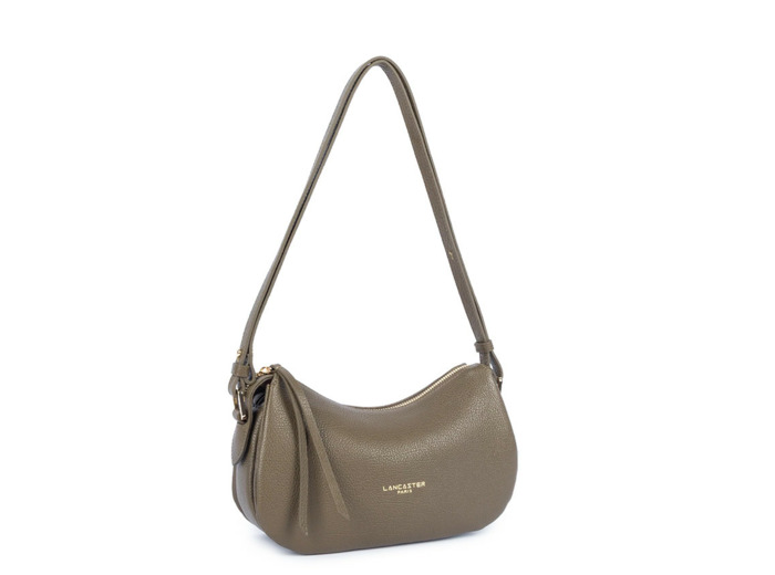 Lancaster Dune Petit sac Besace En Cuir Grainé 529-94 Kaki