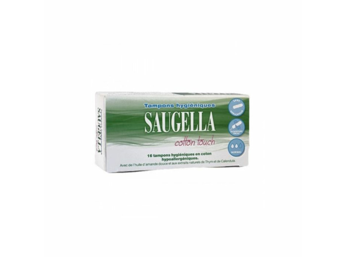 Tampons Hygieniques Normal x16 CottonTouch Flux Moyen Saugella