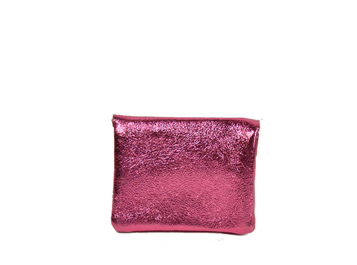 Farfouillette Porte-monnaie compact Cuir PM Rose