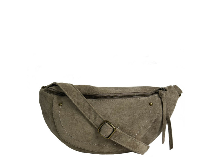 Farfouillette Sac Banane Aux Détails Cloutés Taupe