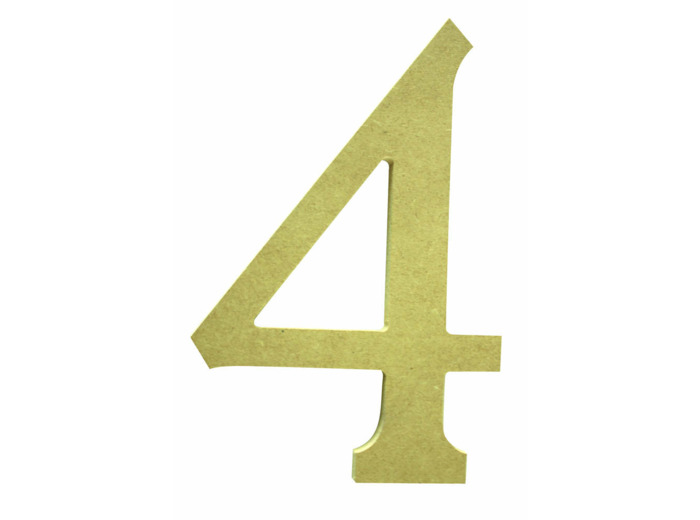 Chiffre "4" Mdf - 22 cm