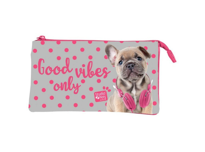 Fourre-tout plat "Studio Pets by Myrna" - Good vibes only