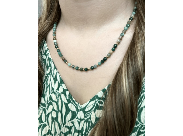 COLLIER AGATE INDIENNE