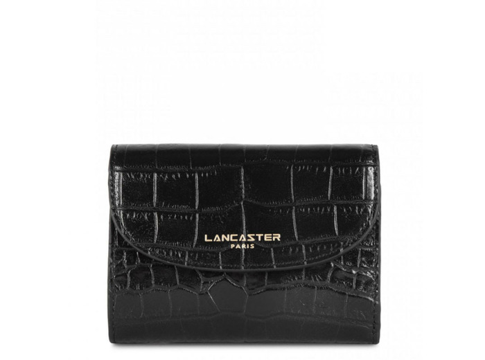 Lancaster Exotic Croco Portefeuille 124-11 Noir